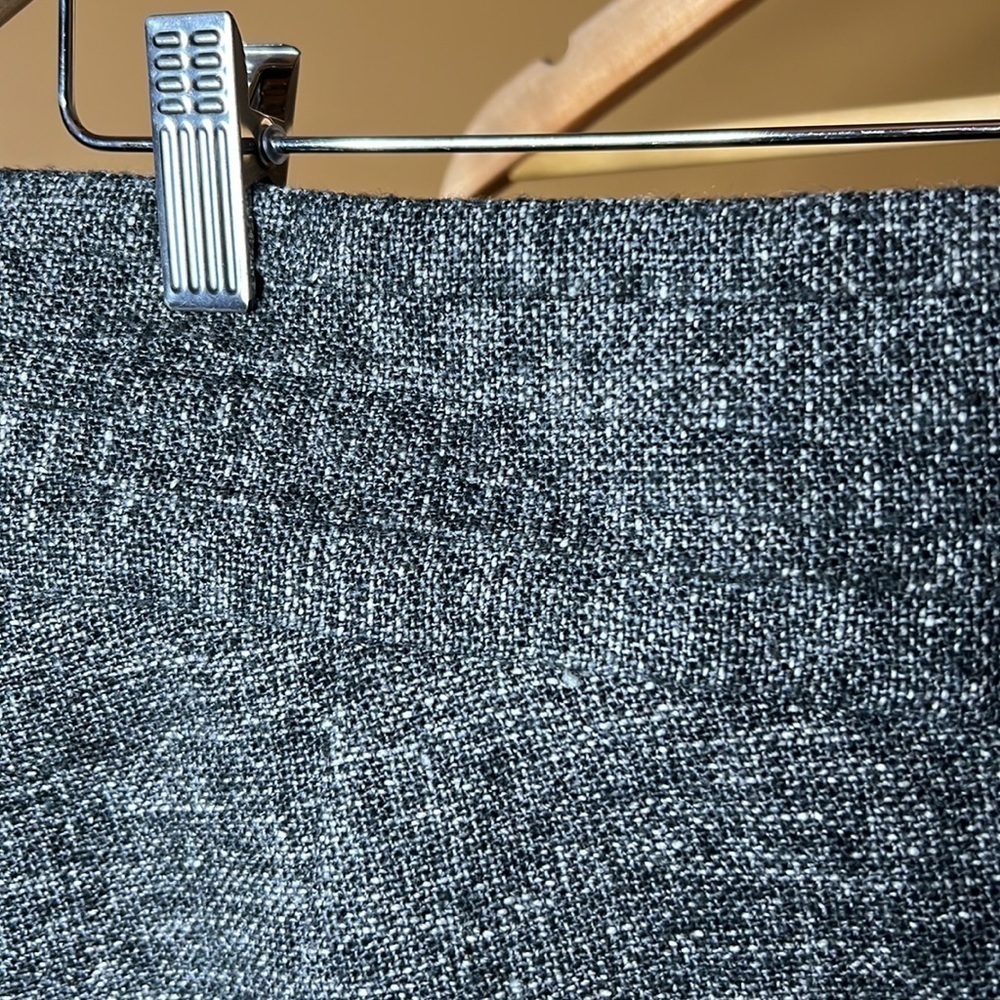 Nanette Lepore Wool Blend Tweed Mini Skirt Size 4 Black White Pleated Detail - Picture 5 of 10